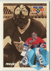 1991-92 Pinnacle #387 The Idols - Patrick Roy & Rogie Vachon Montreal Canadiens